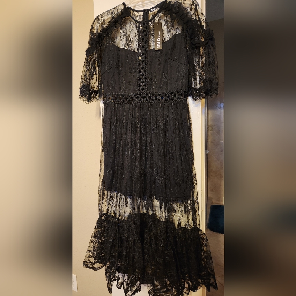 INA [i:na] NWT Black Lace Dress